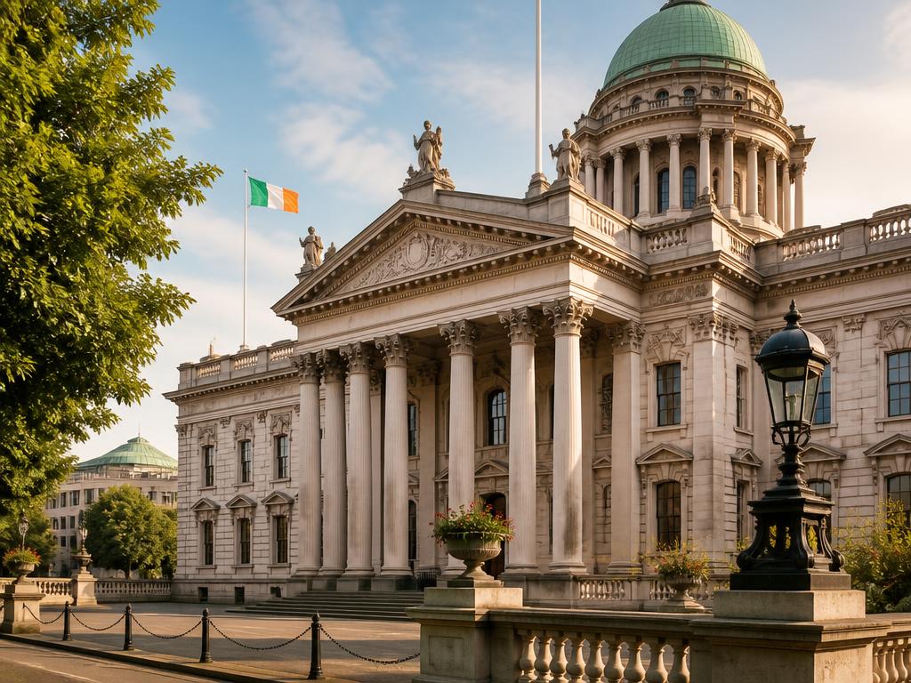 Irish government building representing advocacy and political representation